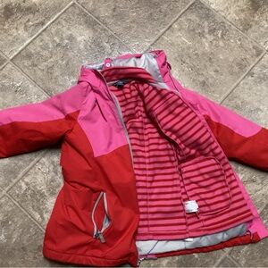Girls Lands End fleece & parka combo